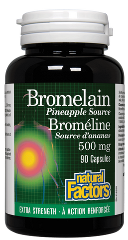 Extra Strength Bromelain - 500mg - 90caps - Natural Factors - Health & Body Nutrition 