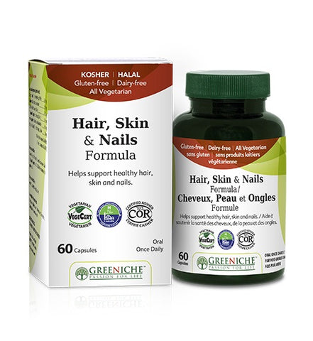 Hair, Skin & Nails - 60vcaps - Greeniche - Health & Body Nutrition 