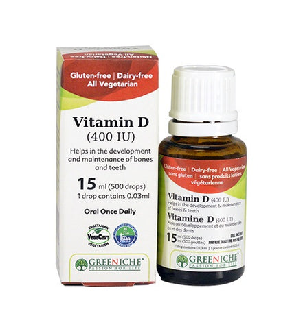 Vitamin D 400IU - 15ml - Greeniche - Health & Body Nutrition 