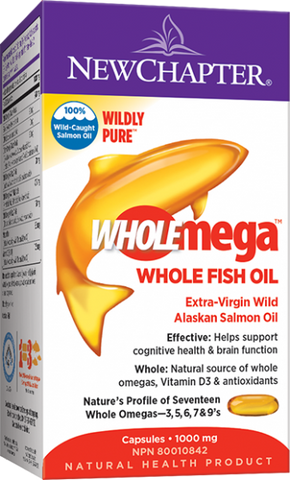 Wholemega™ Whole Fish Oil - 120 softgels  - New Chapter - Health & Body Nutrition 